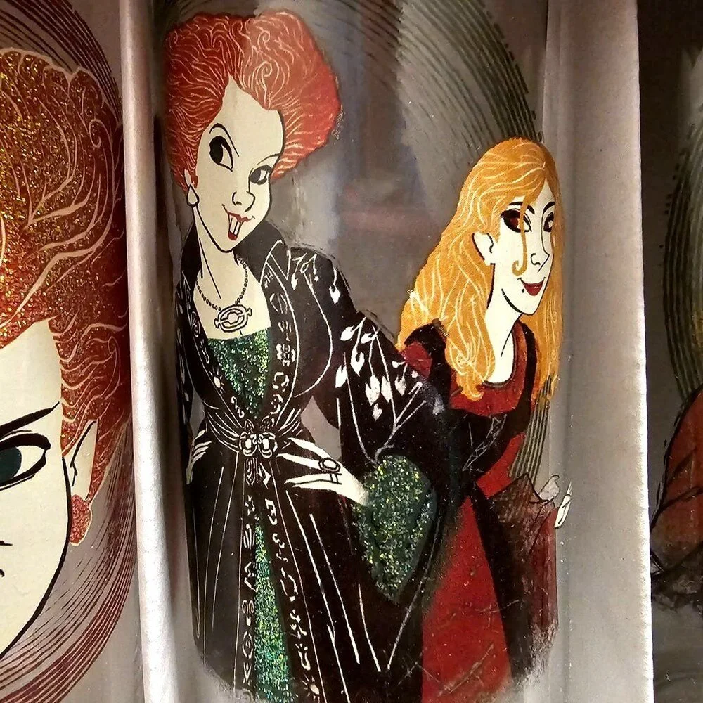 NWT Disney Hocus Pocus Sanderson Sisters Glassware Set Set of 4 Halloween Party